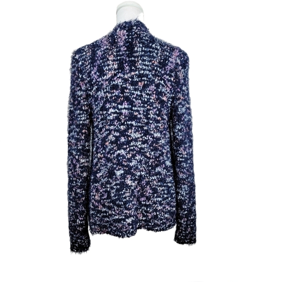 Peyton Primrose Open Front Cardigan Size Medium Blue Purple - Picture 2 of 9